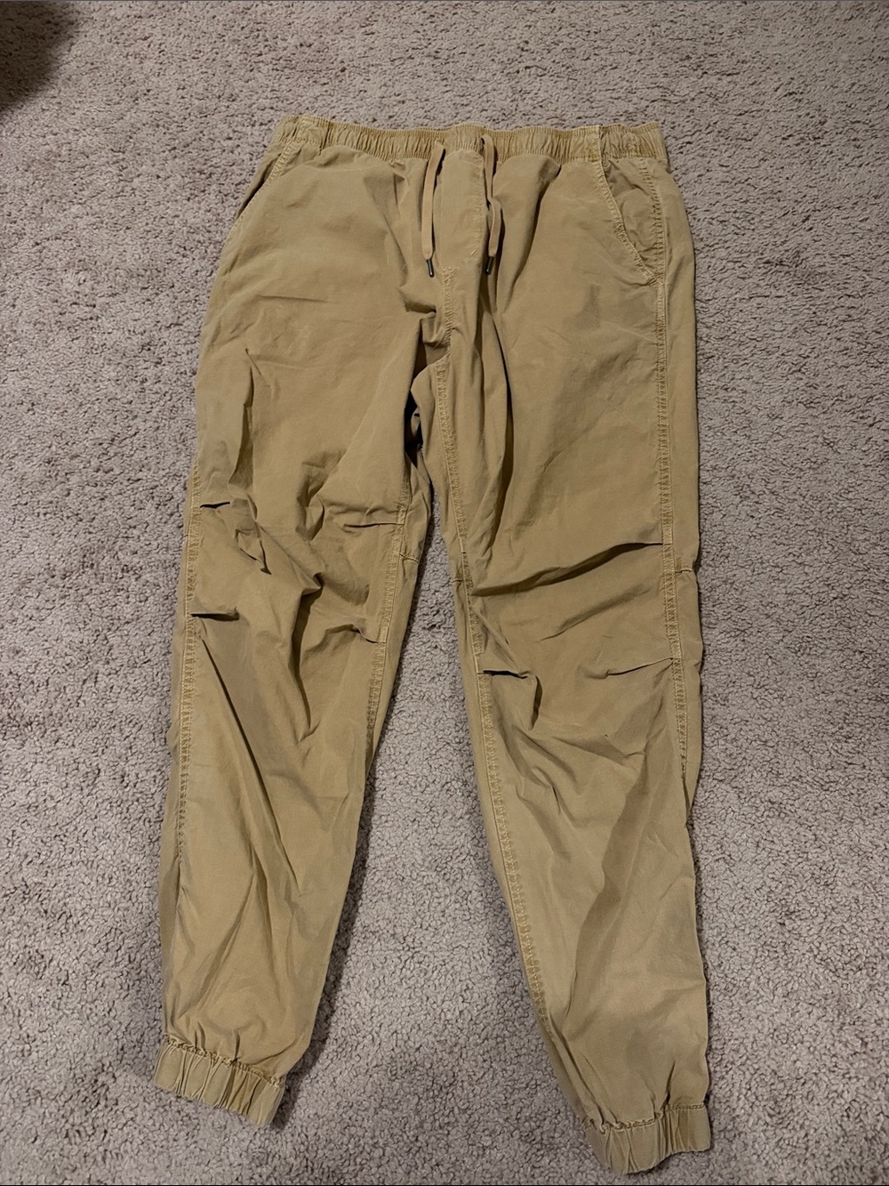 American Eagle Outfitters Men's Cargo Jogger Pants - Khaki